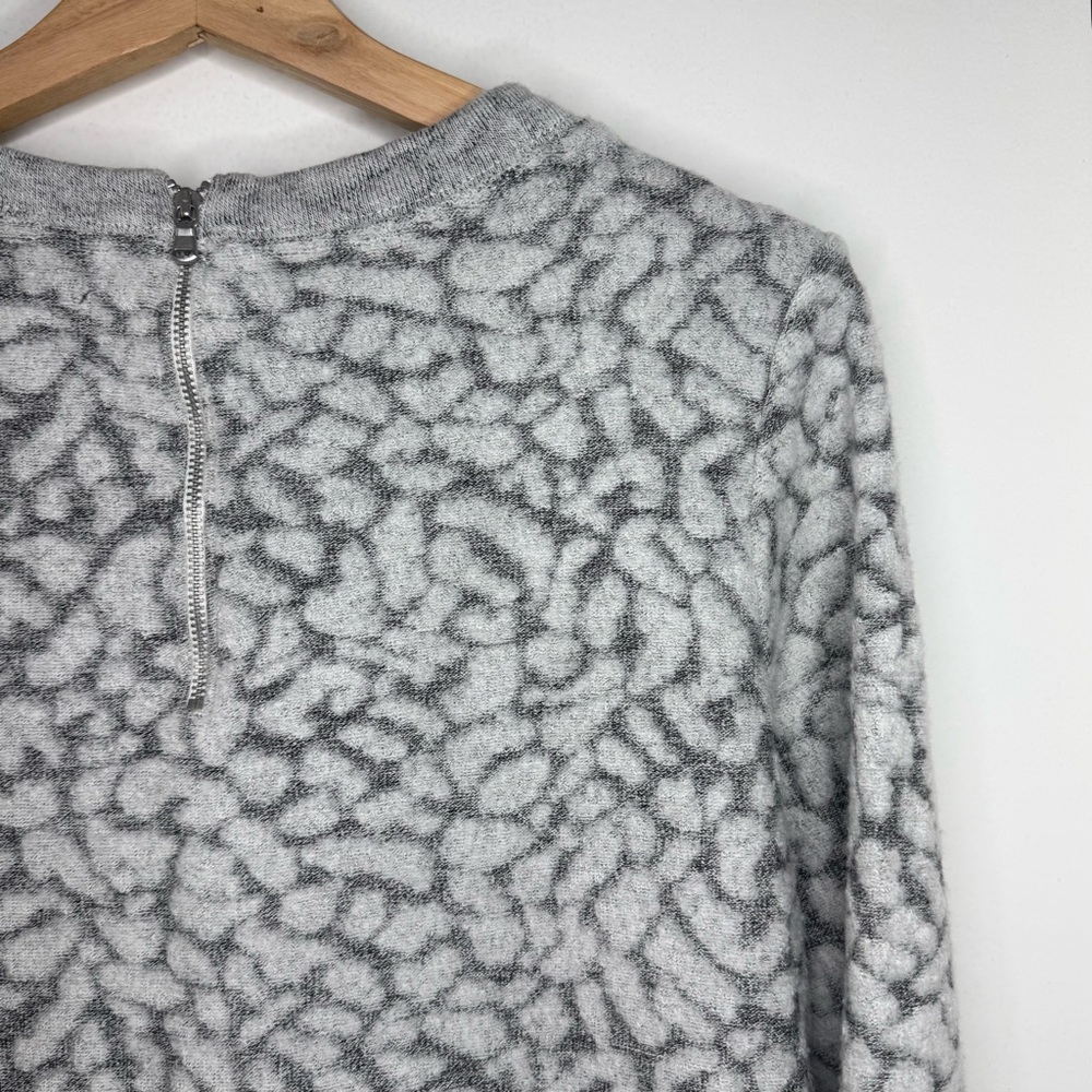 LOU & GREY Leopard Print Plush Textured Sweater Dress Women’s MED Cozy Active - Picture 5 of 6